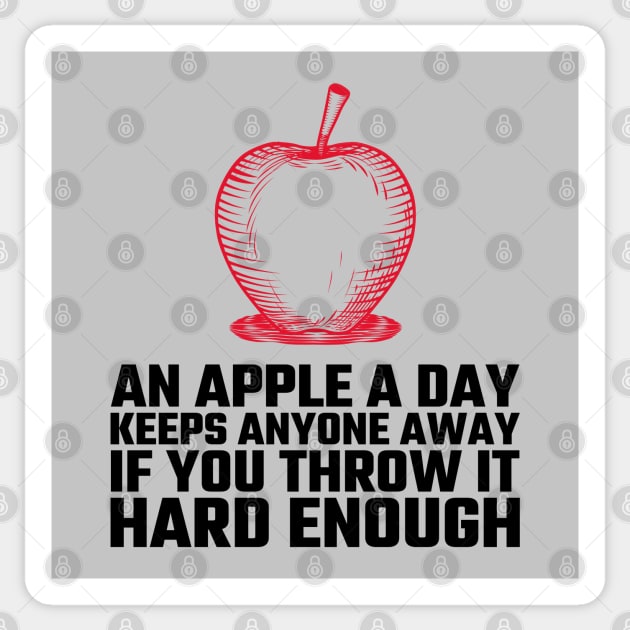 An Apple A Day Sticker by BlueCloverTrends